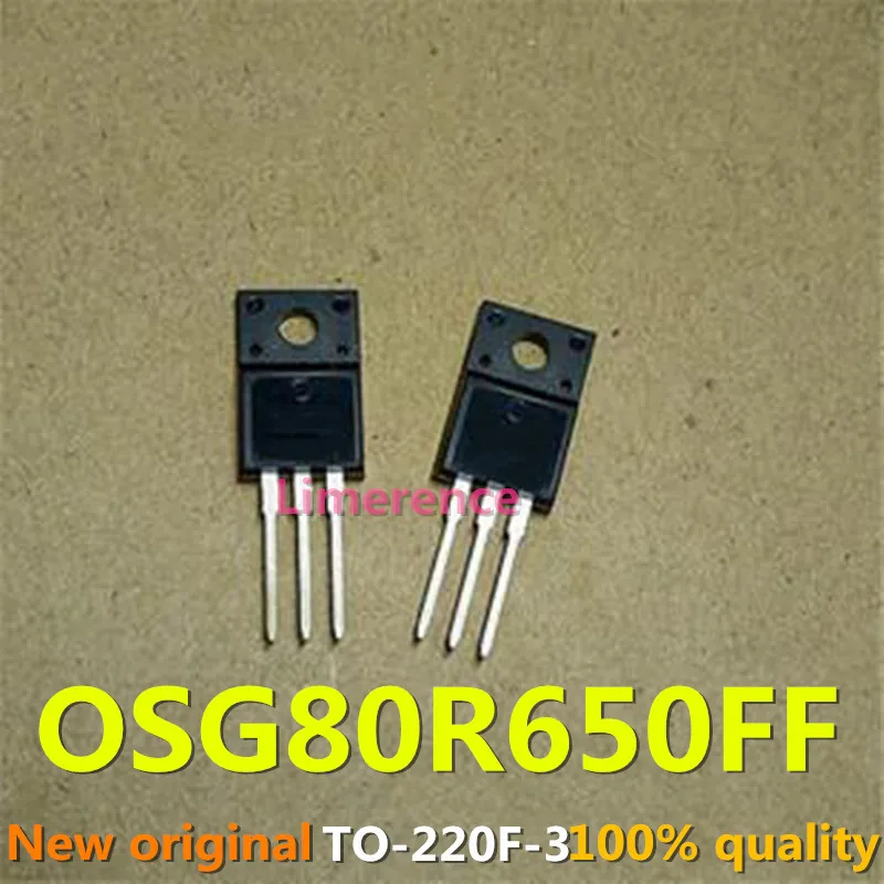

100% nuevo 50 unids/lote original OSG80R650F TO-220F 8A800V OSG80R650FF MOS Transistor