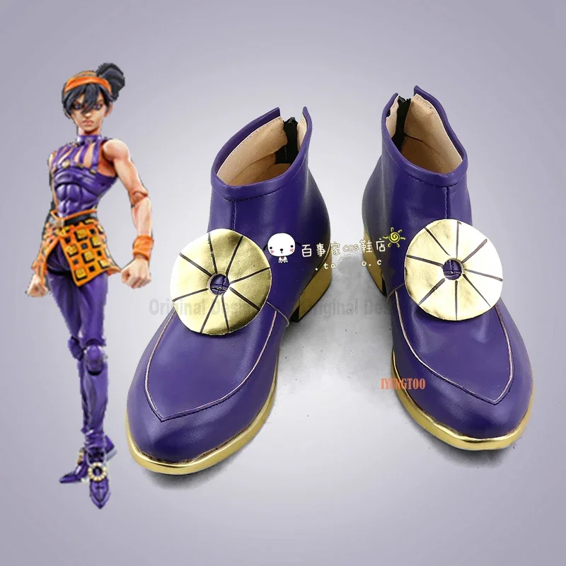 JJoJo's BBizarree Adventure 5 Golden Wind Narancia Ghirga Characters Anime Costume Prop Cosplay Shoes Boots