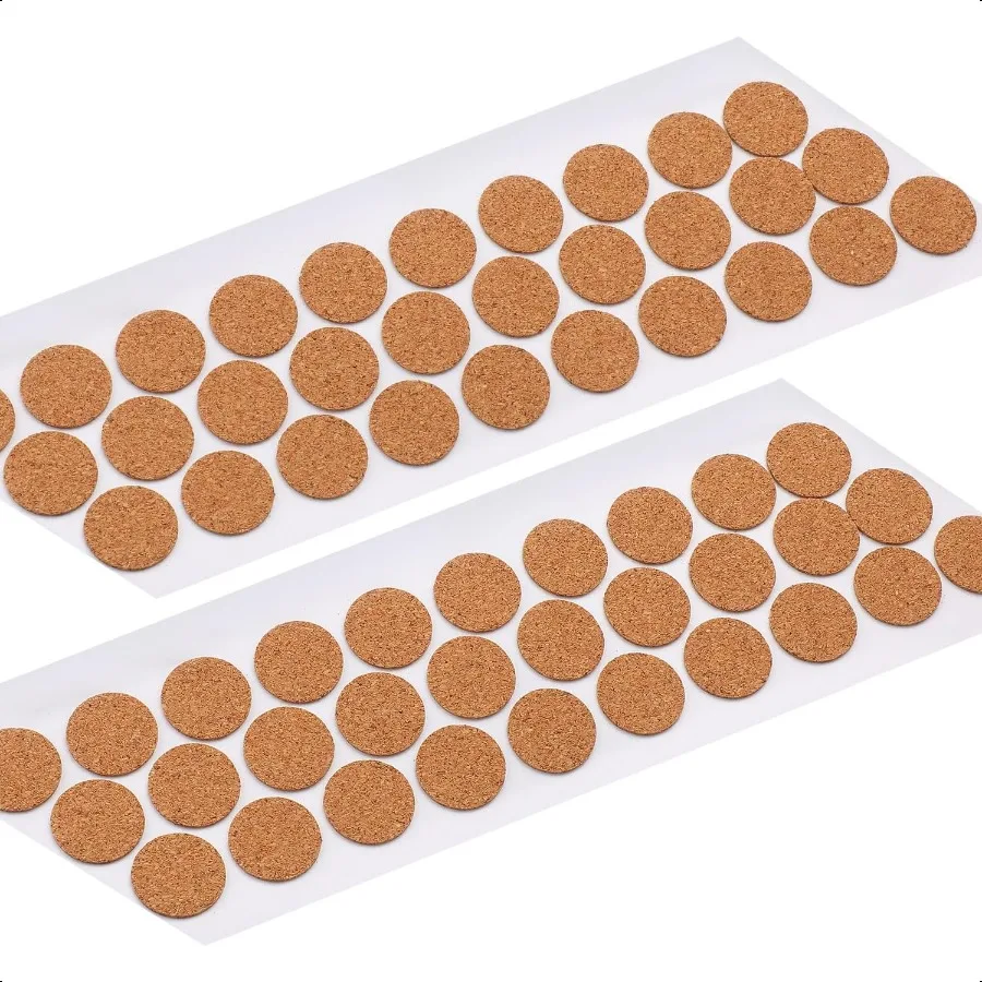 80 قطعة 1 بوصة منصات الأثاث الفلين المستديرة خزانة لاصقة مصدات الباب كوستر قدم المضادة للخدوش منصات الأثاث ل أرجل كرسي P #1