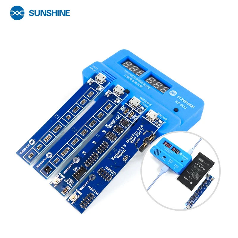 SUNSHINE SS-909 Universal Battery Charging Activation Board Tester Fast Charging Plate For iPhone ipad Android Phone Repair