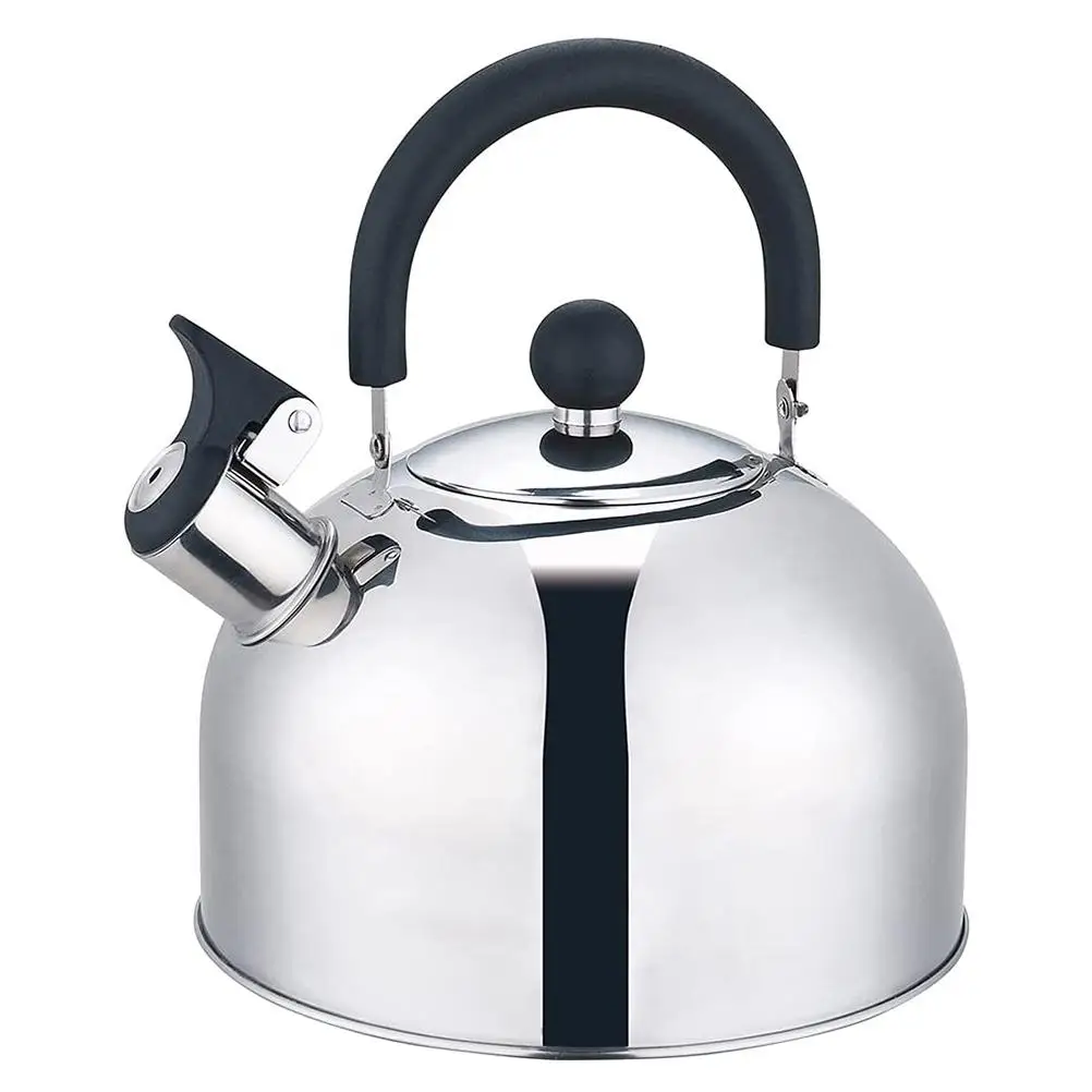 

3L Portable Camping Kettle Stainless Steel Whistling Water Kettle Lightweight Teapot For Camping