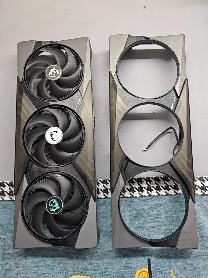 The Frame Shell Fans Backplate for MSI RTX5070ti Graphics Video Card