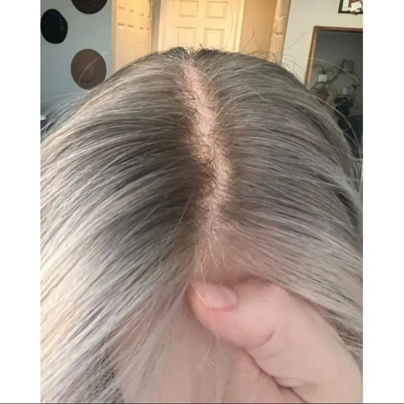 

Party Wig 13x4 Ombre Platinum Blonde HD Lace Front Wigs Synthetic Lace Front Wigs Real Glueless Wigs Heat Resistant Fiber Wig