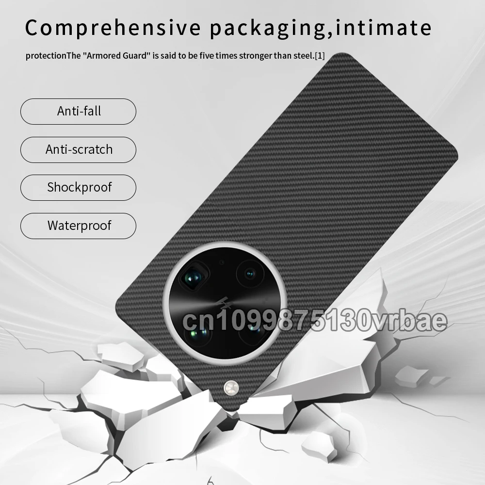 Etui Karbonowe do OPPO Find X9 Ultra 600D 1500D z Tkaniny z Włókna Kevlarowego Aramidowego, Ultracienka Twarda Obudowa Magnetyczna, Czarna, Cienka, Lekka, Czerwona — zdjęcie produktu 4