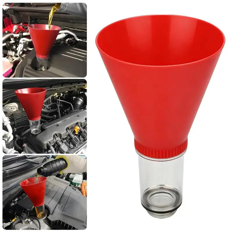 Threaded Engine Oil Filling Funnel W/ Filter Screen Leak-Free Oil Refilling Tool Long Service Life for All Scion Car Series