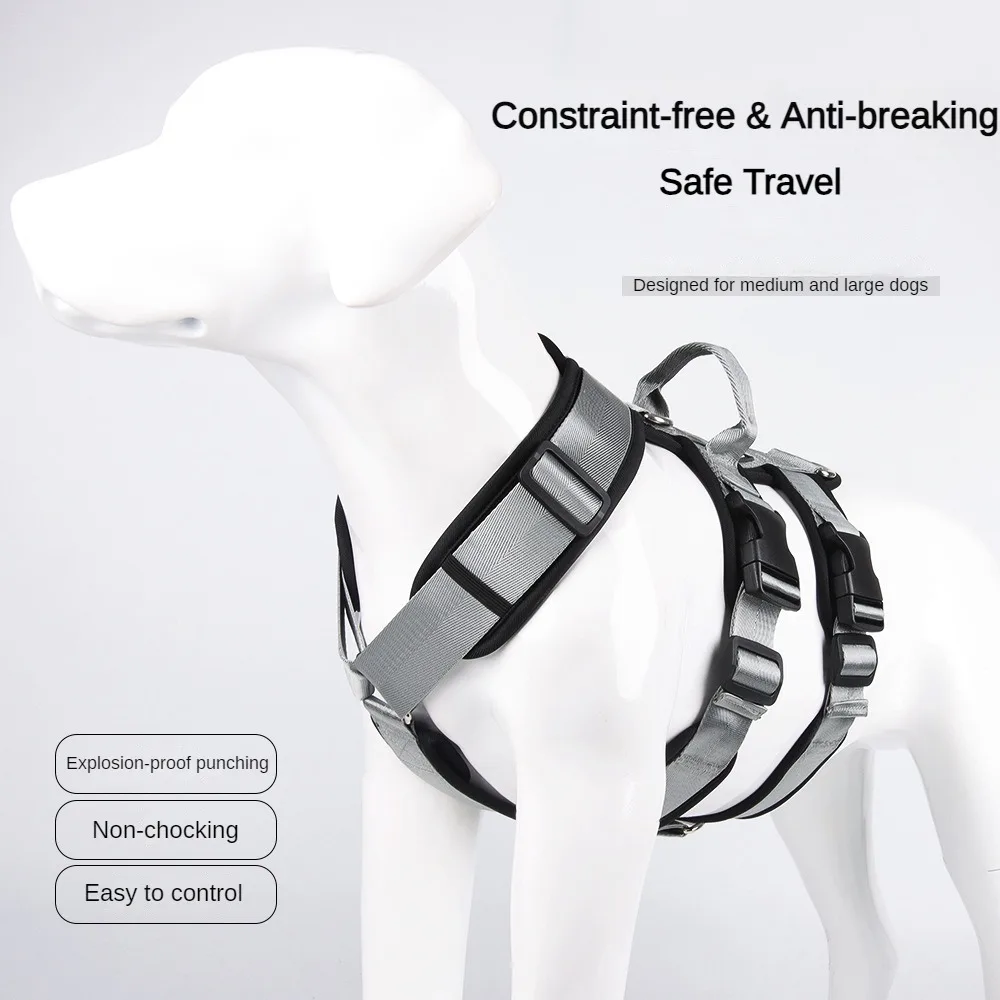 Dog Harness No Pull Adjustable Pet Harness Reflective Working Training Easy Control Pet Vest Military Service Dog Harnesses