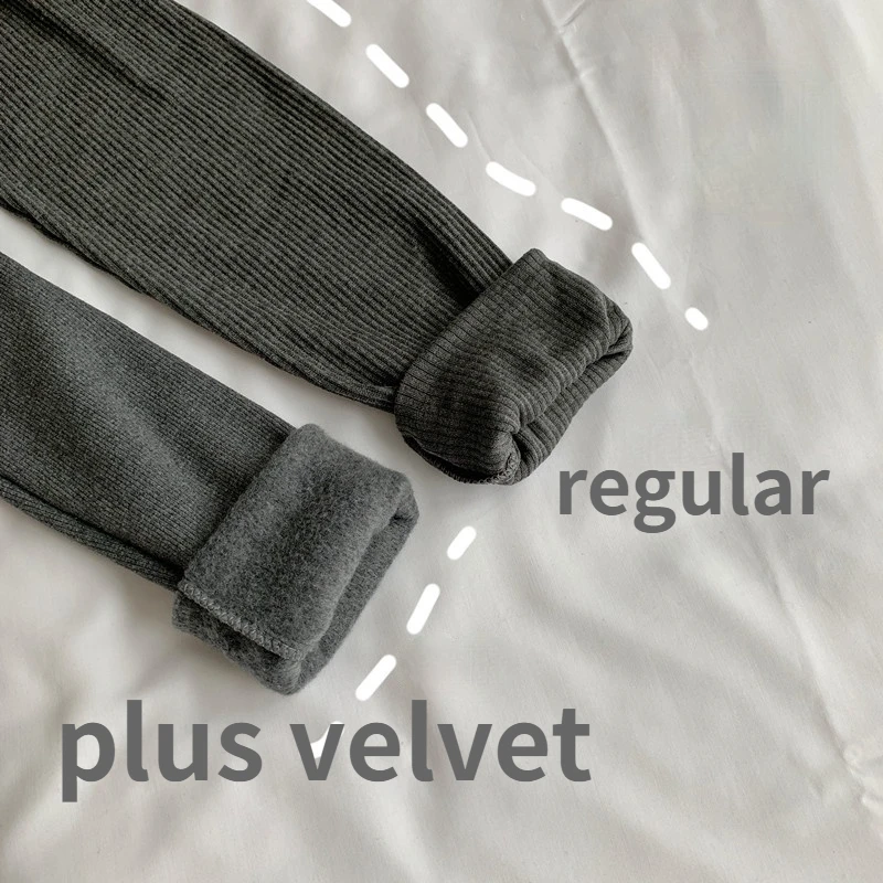 여성용 레깅스 발목 길이 패치워크 신축성 니트 레저 트렌디 시크 두꺼운 스키니 러닝 하이웨이스트