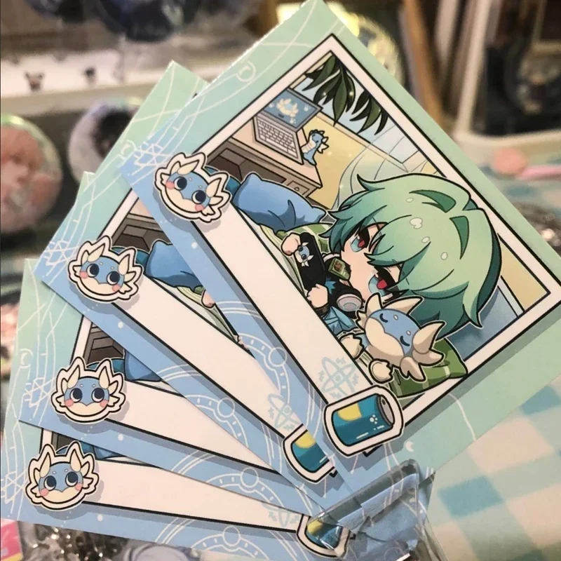 8Pcs/Pack Game  Laser Card Anaxa Anaxagoras Double Sided Printing Card LOMO Anime Cards Valentine's Day Gift