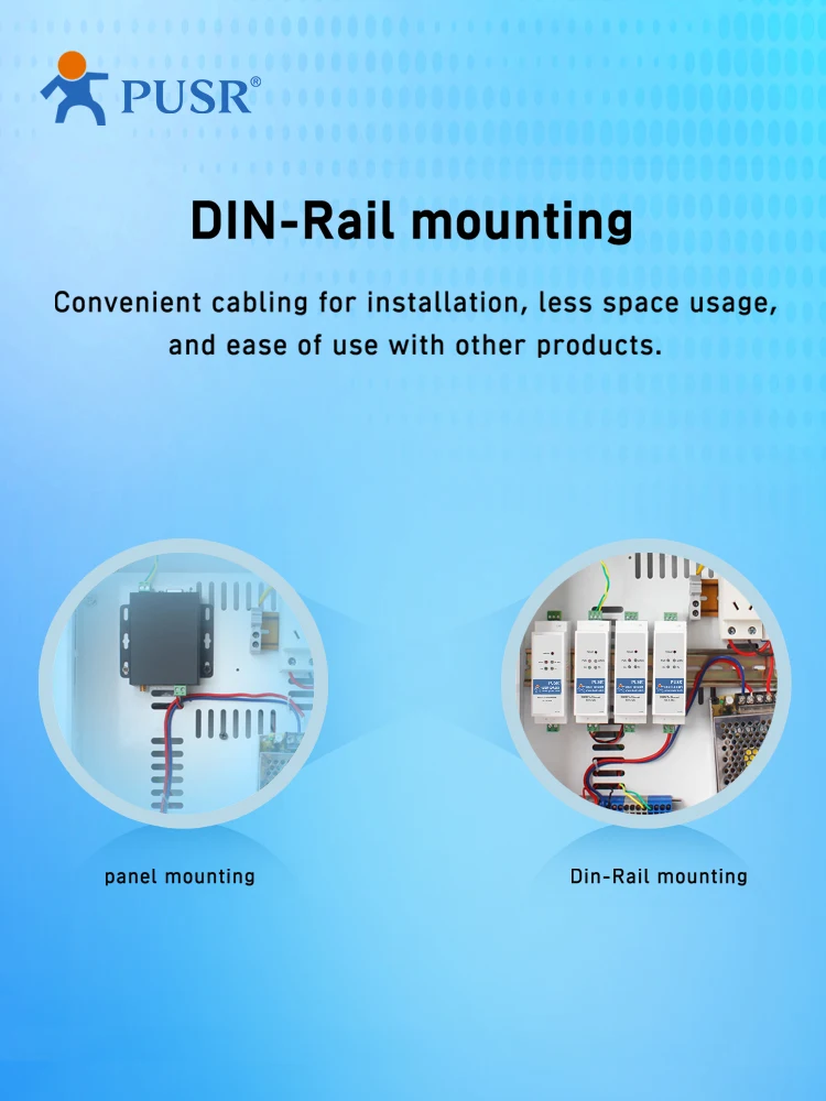 Imagem -04 - Din-rail Gsm Gprs 4g Lte Modbus Modem Rs485 para 4g Modem Austrália Nova Zelândia Taiwan América Latina Usr-dr504-aux