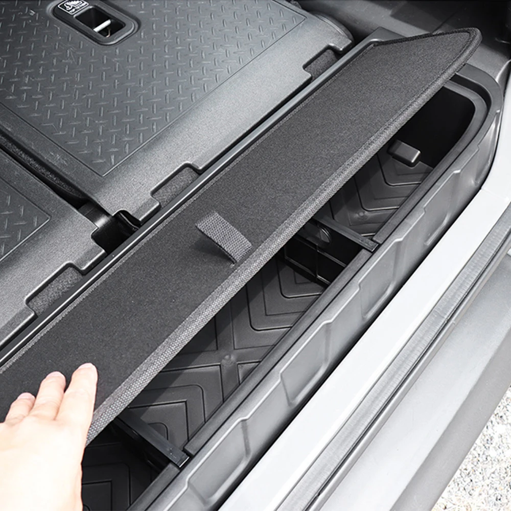 

ABS Black Trunk Storage Box for Suzuki Jimny JB74 2019-2026 3-Door, Non-Slip Rear Cargo Organizer Tool Box, JMN153