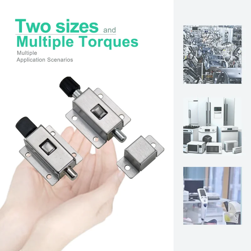 Stainless Steel Telescopic Spring Press Lock Door Latch Suitable For Industrial Automation Electrical Equipment