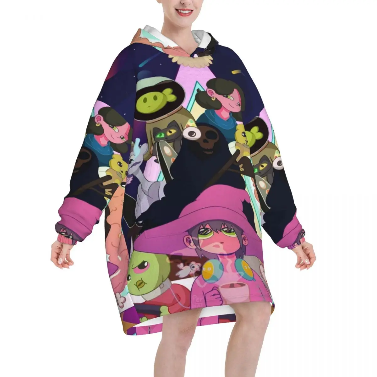 Oversized Midnights Gospes Wearable Blanket Gifts for Women Men Ultrasoft Plush Warm Sweatshirt Blankets With Pocket