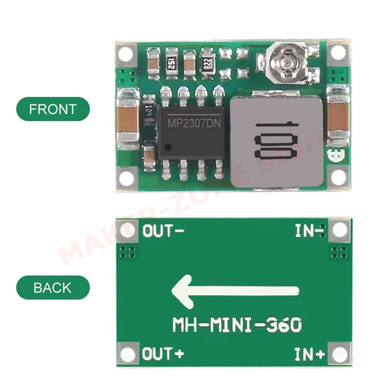 8Pcs Mini360 Mini 360 3A DC-DC Voltage Step Down Power Converter Buck Module RC Airplane Power Step-Down Module