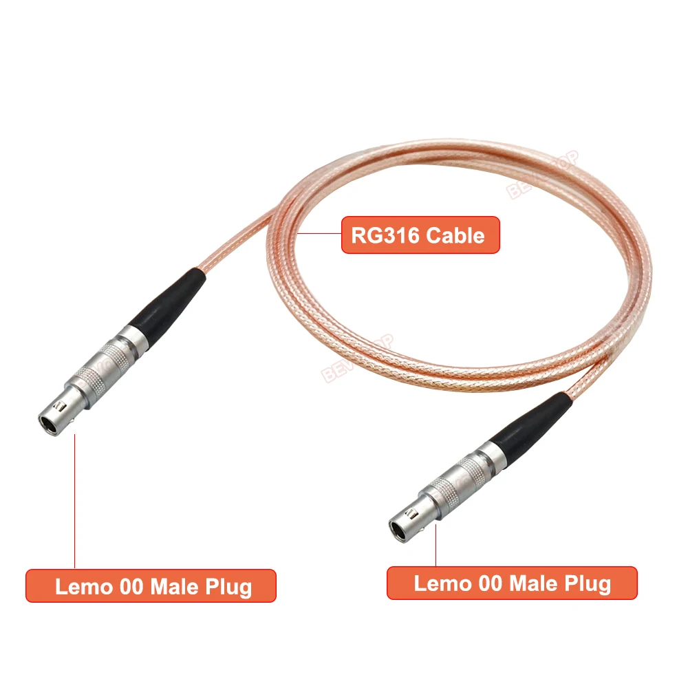 2024 New C5 to C5 Cable Compatible with LEMO 00 RG316 Pigtail for Ultrasonic Flaw Detector