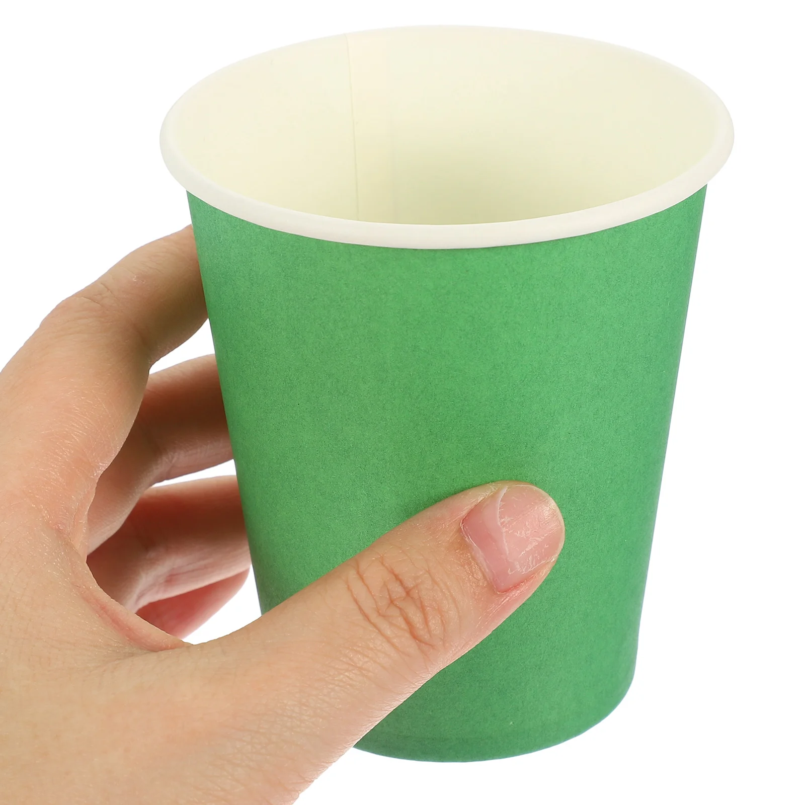 

50 Pcs Green Paper Cups 250ml St Patrick's Day Party Wedding Disposable Festive Tableware Single Use Lightweight Portable