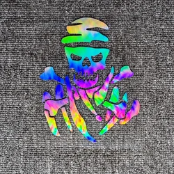 Car Stickers Skulls Crossbones Mummy Dakar Reflective Decoration For Mitsubishi Pajero Hilux Fuel Tank Cap Doors Motorcycles D2