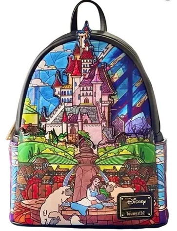 De Aristocats Marie Lady Floral Footsy schoudertas met dubbele riem Mini-rugzak Leuke rugzaktassen voor dames Schoolrugzak