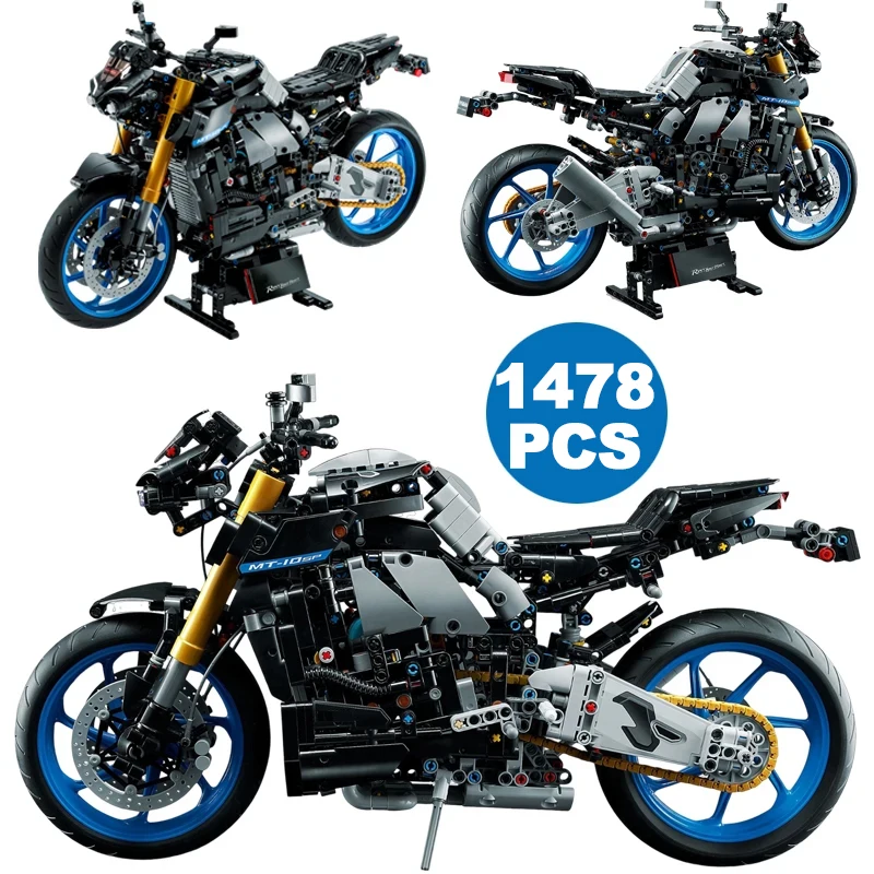 

Технический конструктор 1478 деталей MT-10 SP: Мотоцикл для сборки, строительные блоки, игрушка-мотоцикл, подарок для мальчика, взрослого, друга