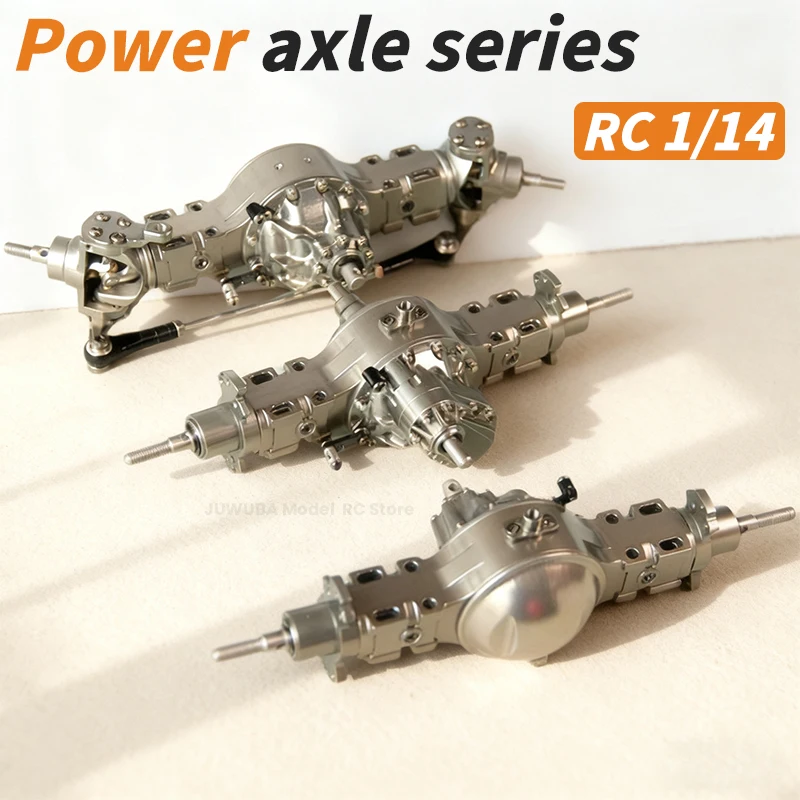 

Металлический передний и задний сквозной замок дифференциала, силовая ось для 1/14 грузовика Tamiya, трактора Scania Benz MAN Volvo DIY, обновленные детали