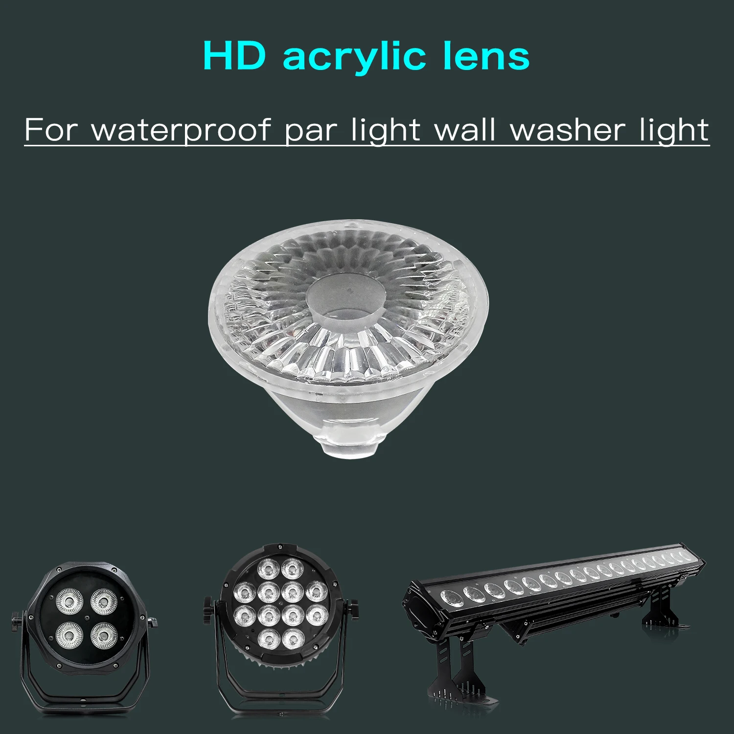 Led Par light Lens diameter 42mm  use for 7x12w 12x18w 18x18w 18x15w 7x18w 20x12w Led Stage light the lens angle can  choose