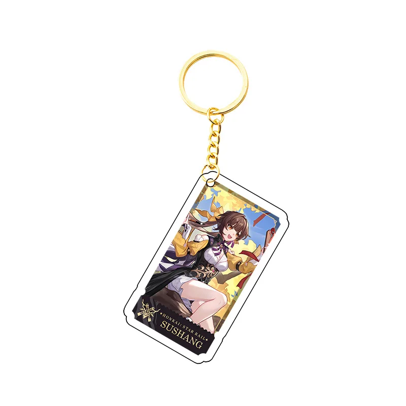 Game Honkai: Star Rail keychain Anime Impact 3rd ACG Fans Cosplay Bag Pendant chaveiro llaveros Accessories Cute Friends Gifts