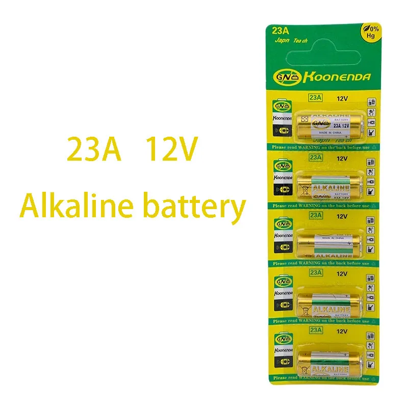 5Pcs Small Battery 23A 12V 21/23 A23 E23A MN21 MS21 V23GA L1028 Alkaline Dry Battery