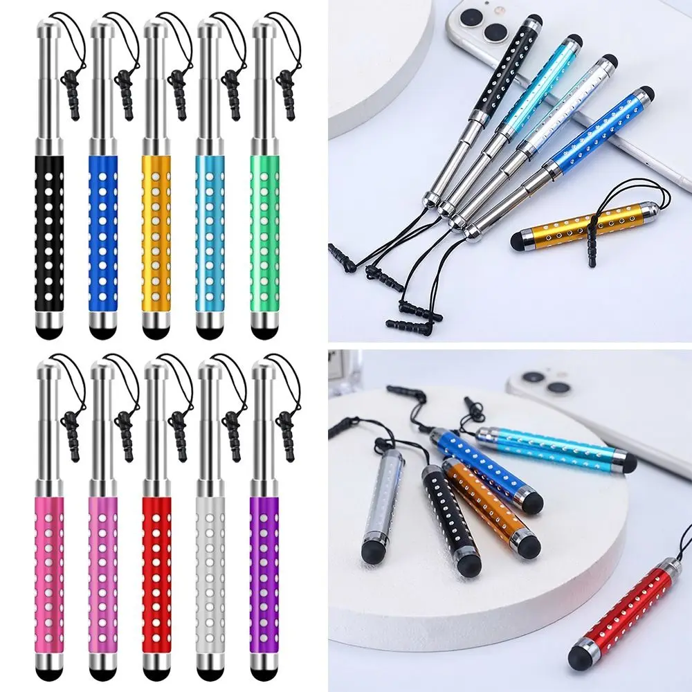 Universal High Precision Touch Screen Pen Retractable Multicolor Capacitive Pen Electronics Multi-function Stylus Pencil