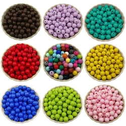 40Pcs/Set 8mm Solid Color Loose Round Beads DIY Jewelry Accessories Necklace Bracelet Pendant Crafts Wholesale