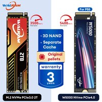 WALRAM NVMe SSD 512GB 1TB 2TB SSD M2 PCIe 4.0x4 NVMe M.2 PCIe SSD Disk Hard Drive Internal Solid State Drives for Laptop PS5 PC