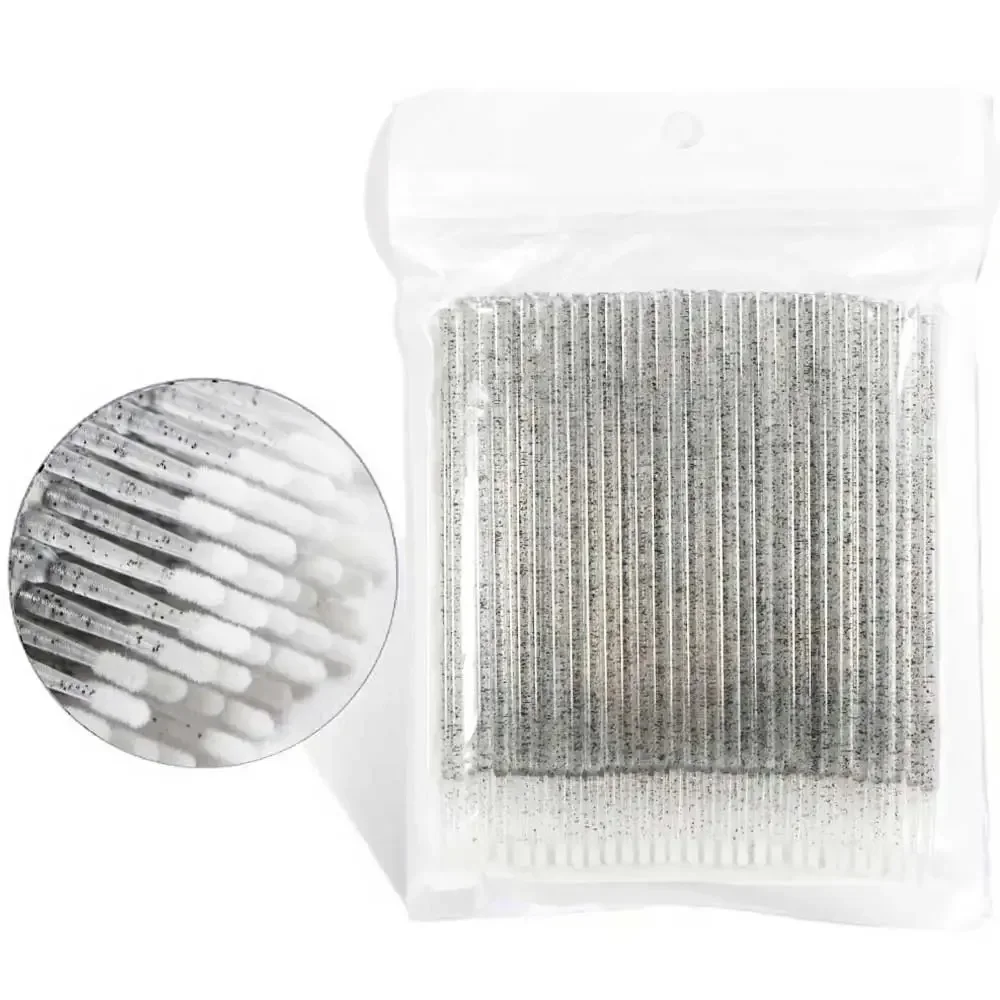Wholesale Professional Eyelash Extension Tools - 100PCS Crystal Swab Brushes for Lash Removal, Isolation & Makeup Application