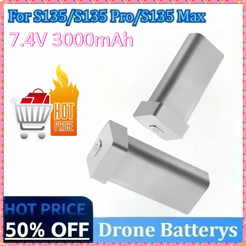 

Newly Upgraded 7.4V 3000mAh 30min Life for S135 Pro / S135 / S135 Max Drone Accessories Parts High Quality Drone Battery