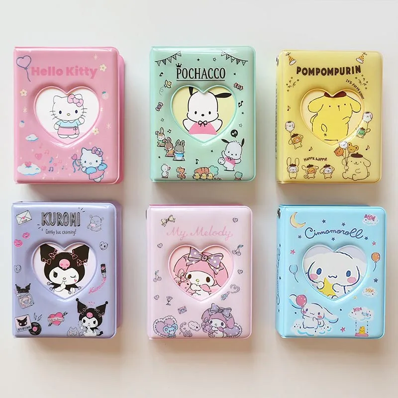 6pcs/lot Sanrio Melody Pochacco Card Holder Kawaii Kuromi  Bank Card ID Bus Photo Card Holders Stationery gift