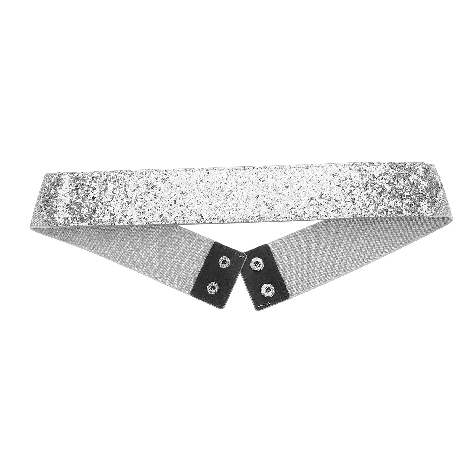 

Sequin Glitter Adjustable Waist Belt Wide Stretch Elastic Corset Belt for Women Party Dress Bling Waist Cincher Fashion