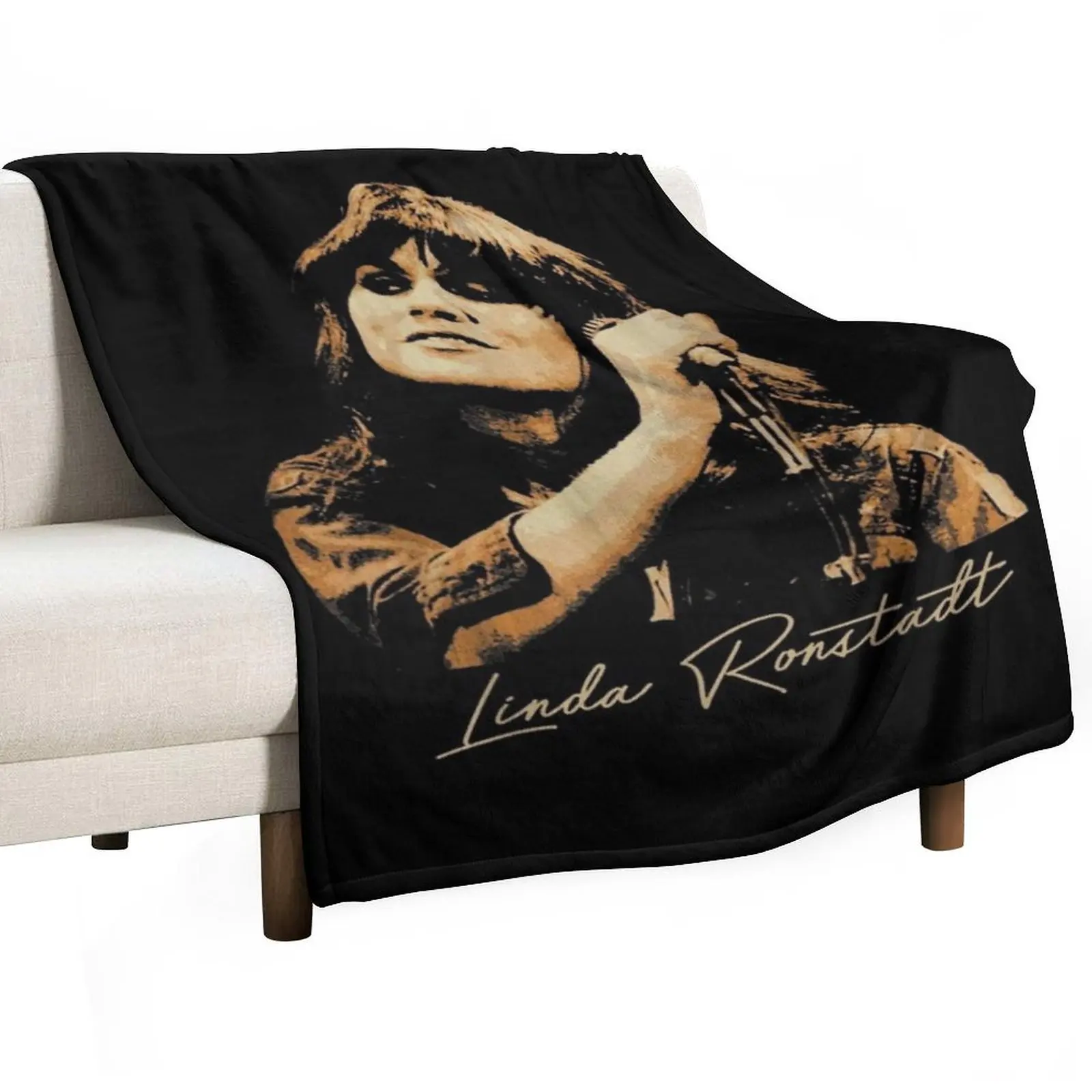 Linda Ronstadt Throw Blanket Summer Sleeping Bag Cute Plaid Luxury Designer Plaid on the sofa warm for winter Blankets