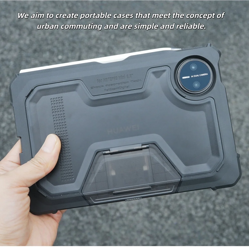 

FATBEAR Shockproof Tactical Military Grade Rugged Armor Protective Shell Skin Case Cover for HUAWEI MatePad mini 8.8inch 2025