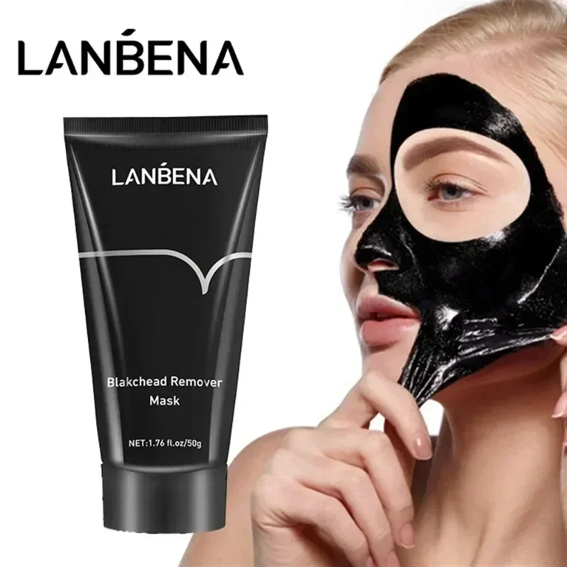 LANBENA Blackhead Remover Face Mask Bamboo Charcoal Peel Cleansing Black Dots Removal Nose Black Mask Shrink Pores Skin Care