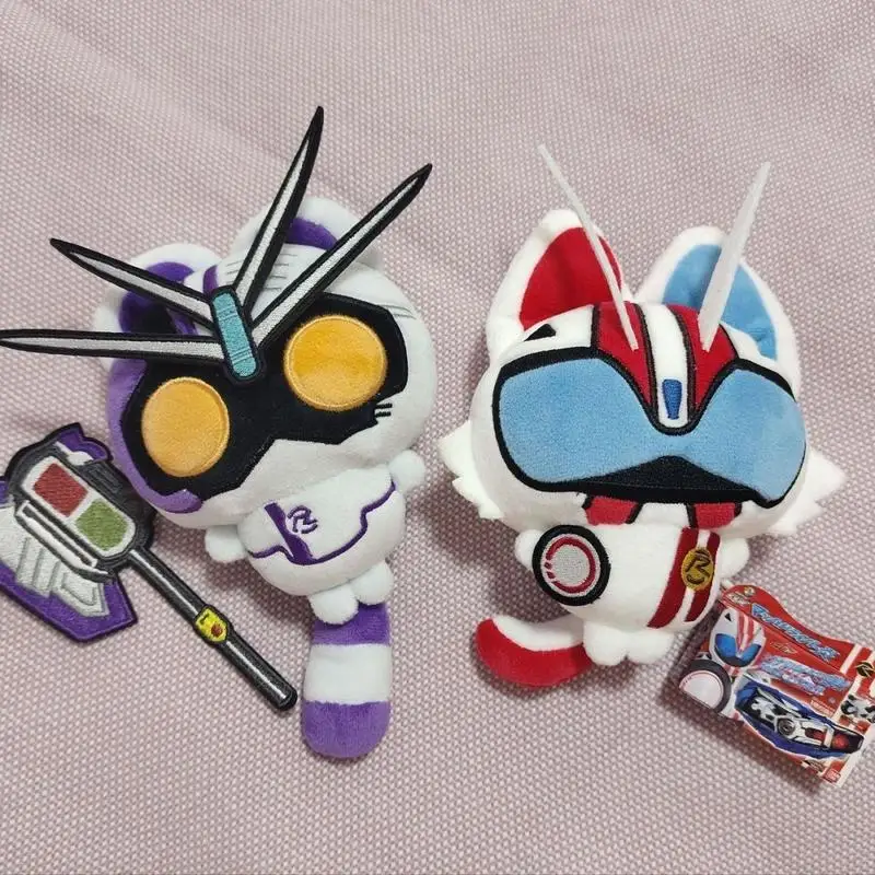 In Stock Cotton Doll Kamen Rider Mach Fan Made Cute Printed Body Plush Figure Anime Hobby Collectible Desktop Display Gift
