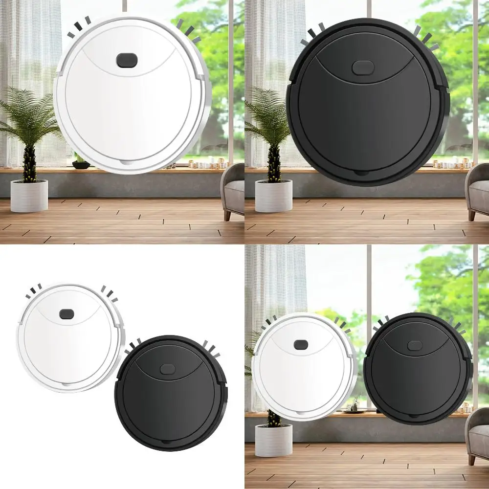 Robot Vacuum Cleaner  Sweeper 90 Mins Runtime Strong Suction Quiet 3 in 1 Robotic Vacuum  Tile Floor
