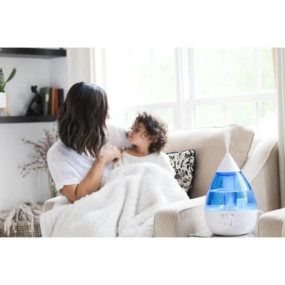 360-Degree Cool Mist Humidifier Swiss Quartz Black Dial Anti-Microbial Water Resistant 10 ATM Energy Efficient 1-Gallon Tank