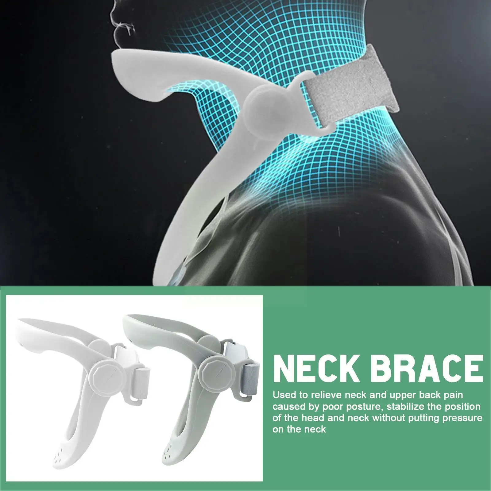 Neck Brace NECK Helper Braces Cervical Traction Repair Turtle Cervical Corrector Fixed Guard Neck Collar Neck Guard Support B9U3