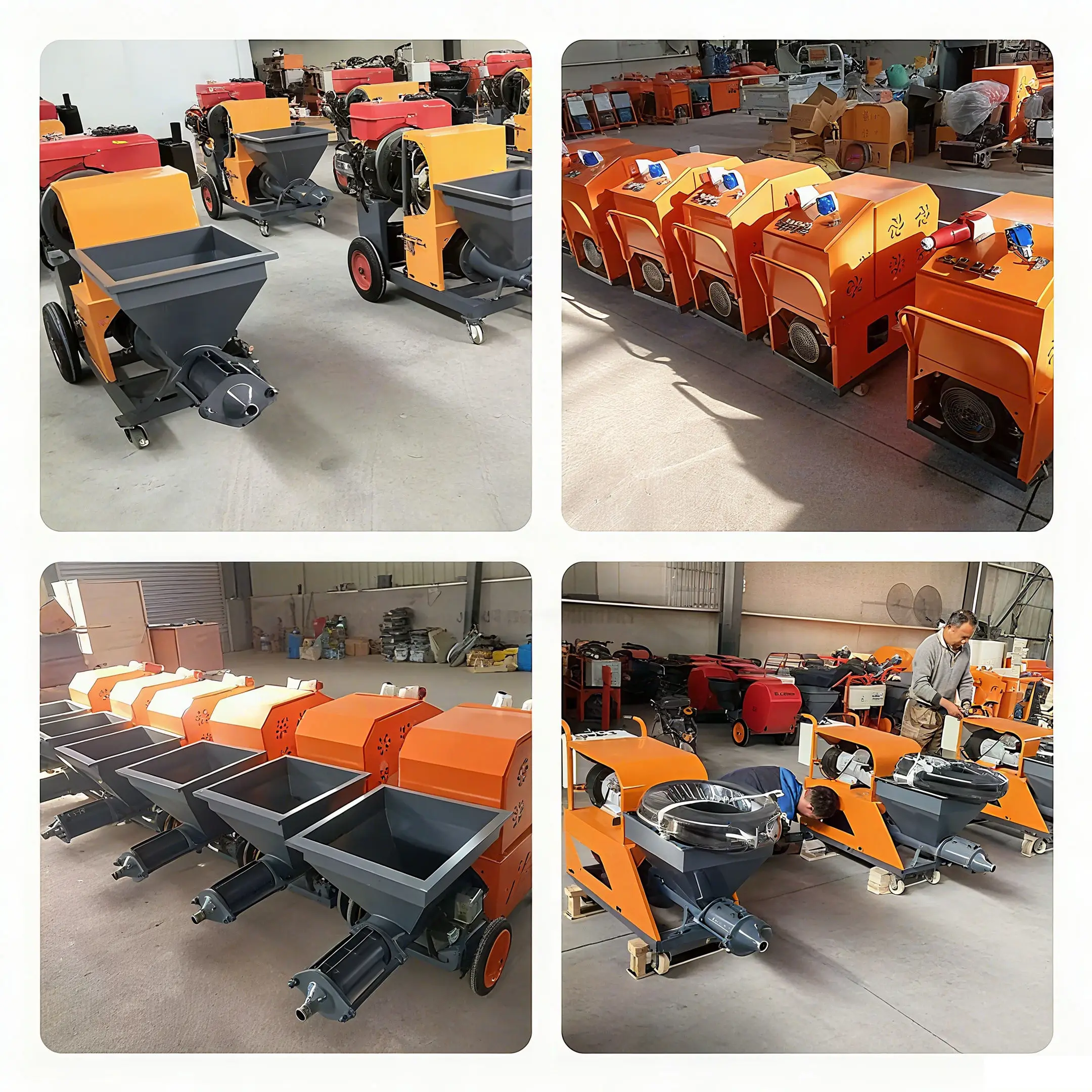 Customized Mortar Spraying Machine GLP-511 Large Quantity Supply Cement Mortar Spray Plastering