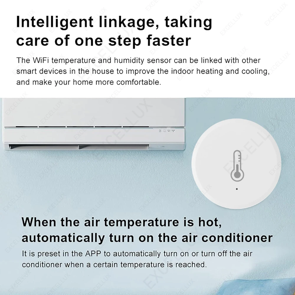 Sensor de temperatura y humedad Tuya Zigbee 3,0, Monitor remoto por aplicación Smart Life, seguridad para el hogar, funciona con Alexa Home Assistant