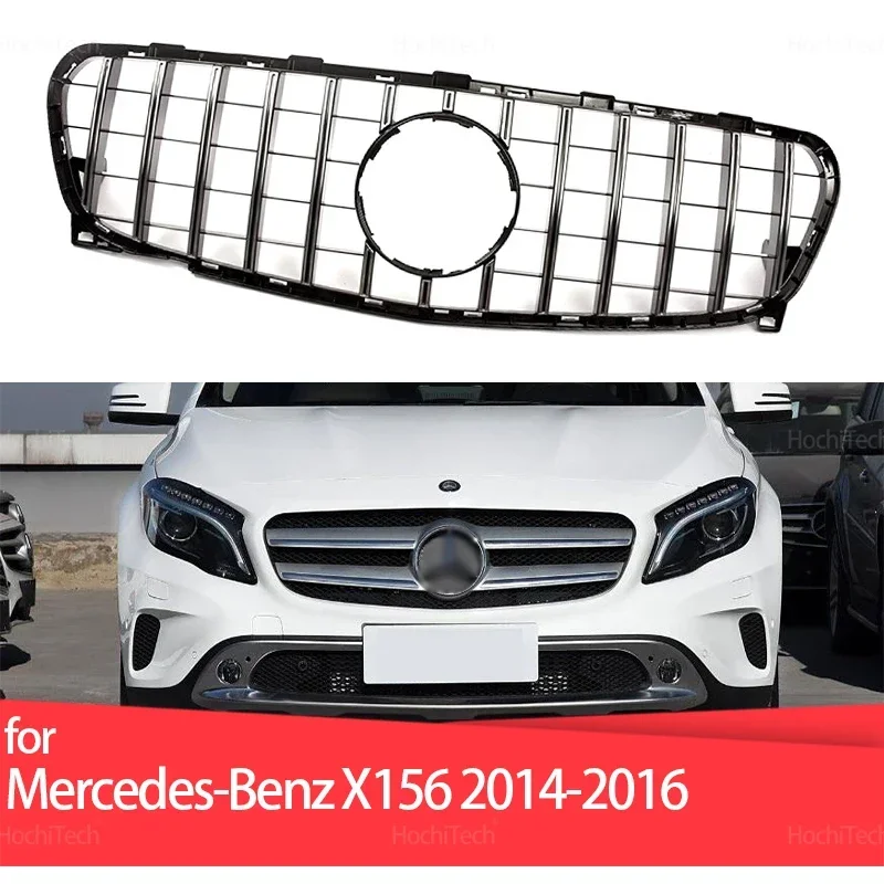 Front Bumper Grill For Mercedes-Benz GLA Class X156 pre-facelift GLA180 GLA200 GLA250 2014 2015 2016 Front Kidney Grille