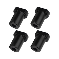 AT19-4Pcs Aluminum Alloy Bench Dog Clamp For T-Track Woodworking Workbench Positioning Planer Plug Fits Dog Hole