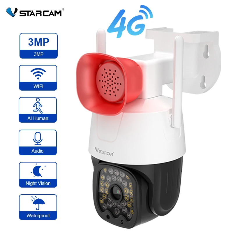 

Vstarcam IP Camera WIFI Outdoor 3MP Surveillance Cameras AI Detection Two-Way Audio CCTV Night Vision Security PTZ Camera