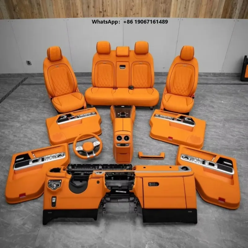 Factory Wholesale Luxury Full Set Leather Car Seat Covers Durable Interior Accessories for t001