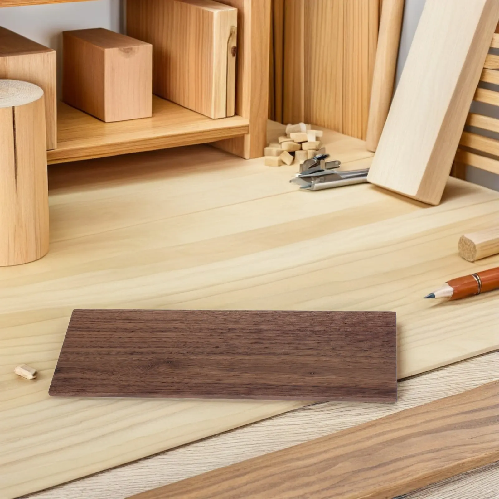 Walnut Wood Sheet Unfinished Natural Grain Board 11.8 X 5.9 DIY Craft Lumber Shelves Sign Plaques Hardwood Lumber