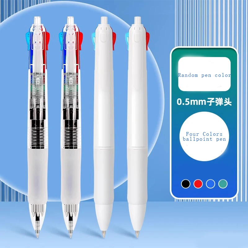 Wysuwany długopis M&G Wielokolorowy długopis 4 kolory w 1, wysokiej jakości gładki długopis do podpisywania