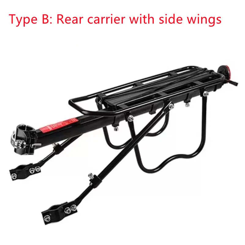Universal aluminum alloy quick-loading and unloading bicycle portable shelf for bicycles