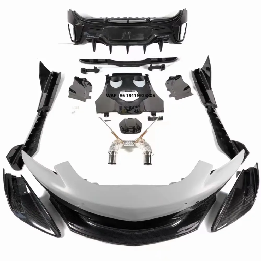 540/570S Bodykit Upgrade 600LT Front Bumper Rear Bumper Side Skirt Rear Wing Engine Cover Exhaust Hood